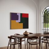 Large colorful painting 130x97 cm