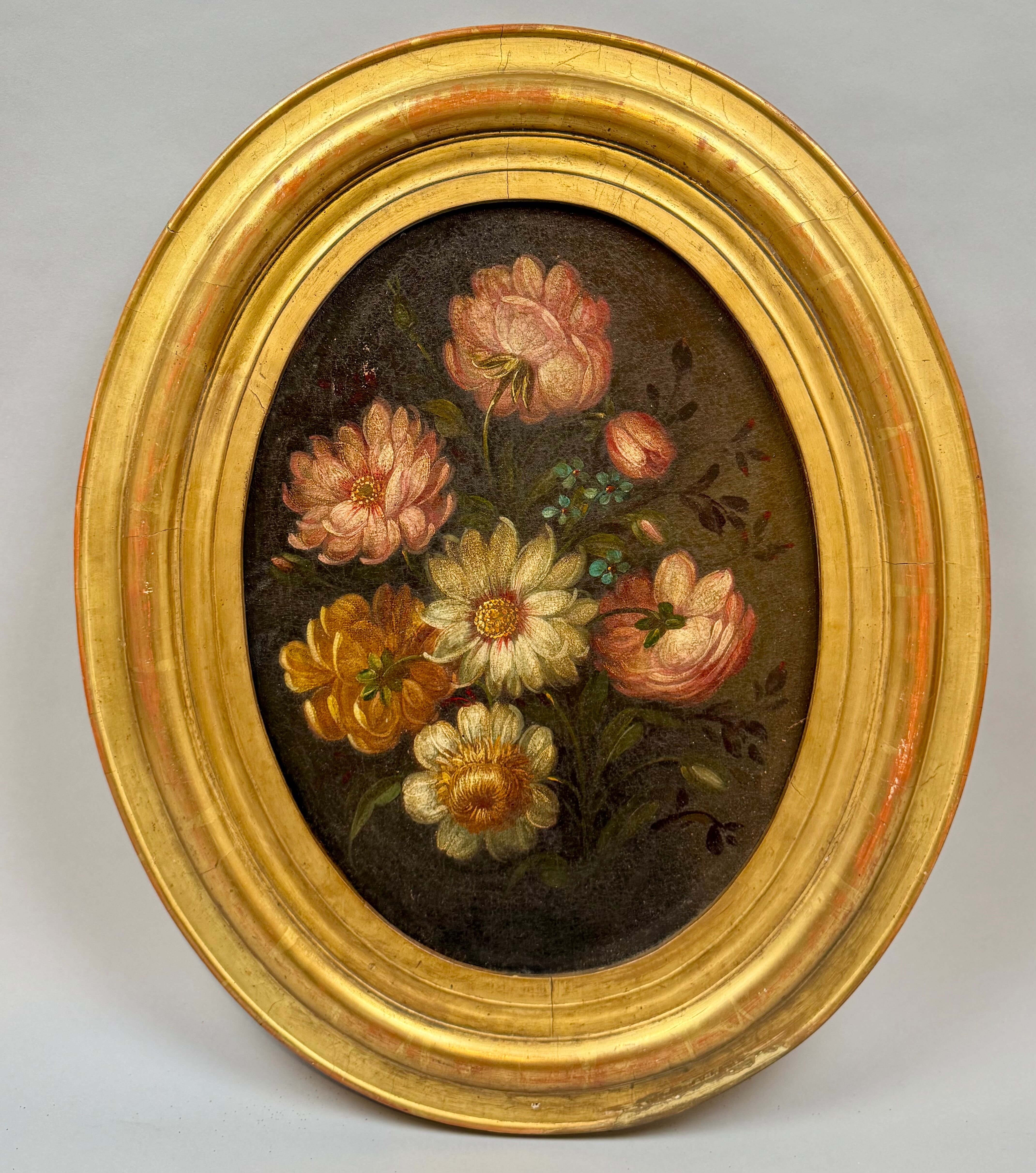 Paire de natures mortes florales