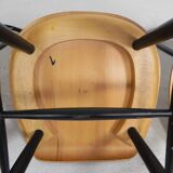 Set of 4 Fanett model slatted chairs, Tapiovaara, 1960s
