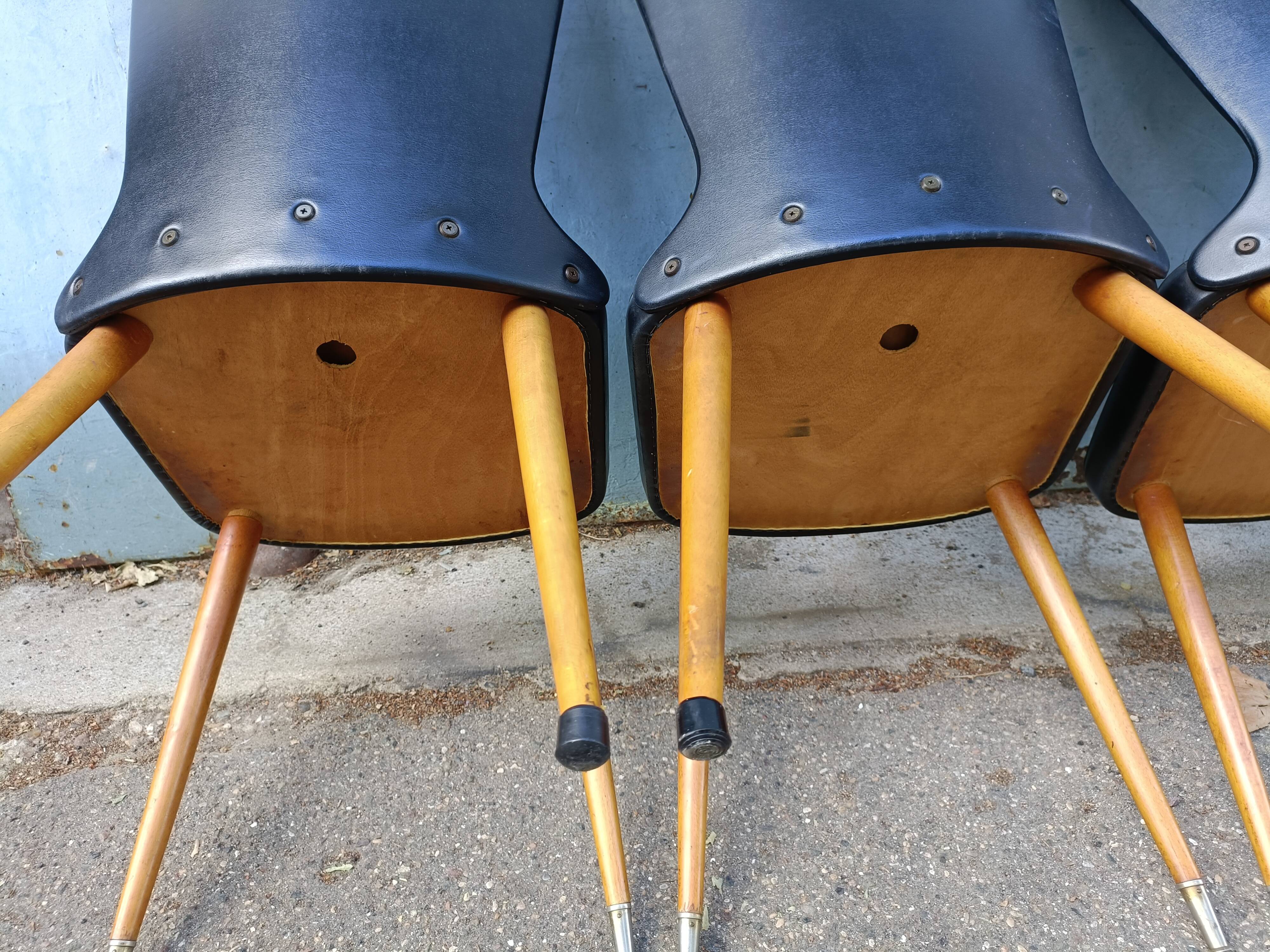 Lot of 4chaises Bauman essor