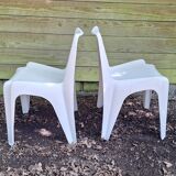 Pair of Helmut Batzner chairs for Bofinger