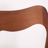 6x Niels Møller Model 71 teak, 1960s, Denmark