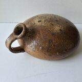 Ancienne Gourde bouteille en grès signée Jacques Migeon LA BORNE (Cher)