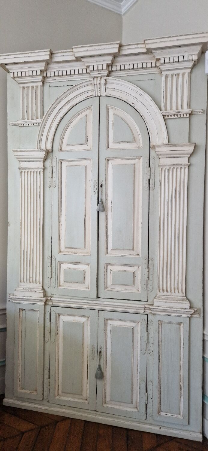 19th-century corner furniture, Louis XIV style.