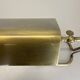 Cubic Modernist Brass Metal Table Light by Florian Schulz, Germany, 1970s