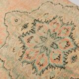 3x10 Peach Orange Vintage Runner Rug 83x296Cm SK 24799