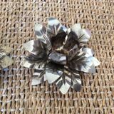 Metal flower candle holders