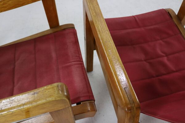 Ensemble de deux fauteuils uniques au design néerlandais par Hein Stolle