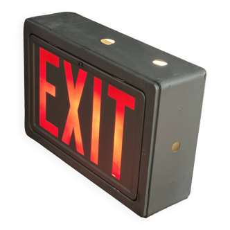 Exit light sign vintage