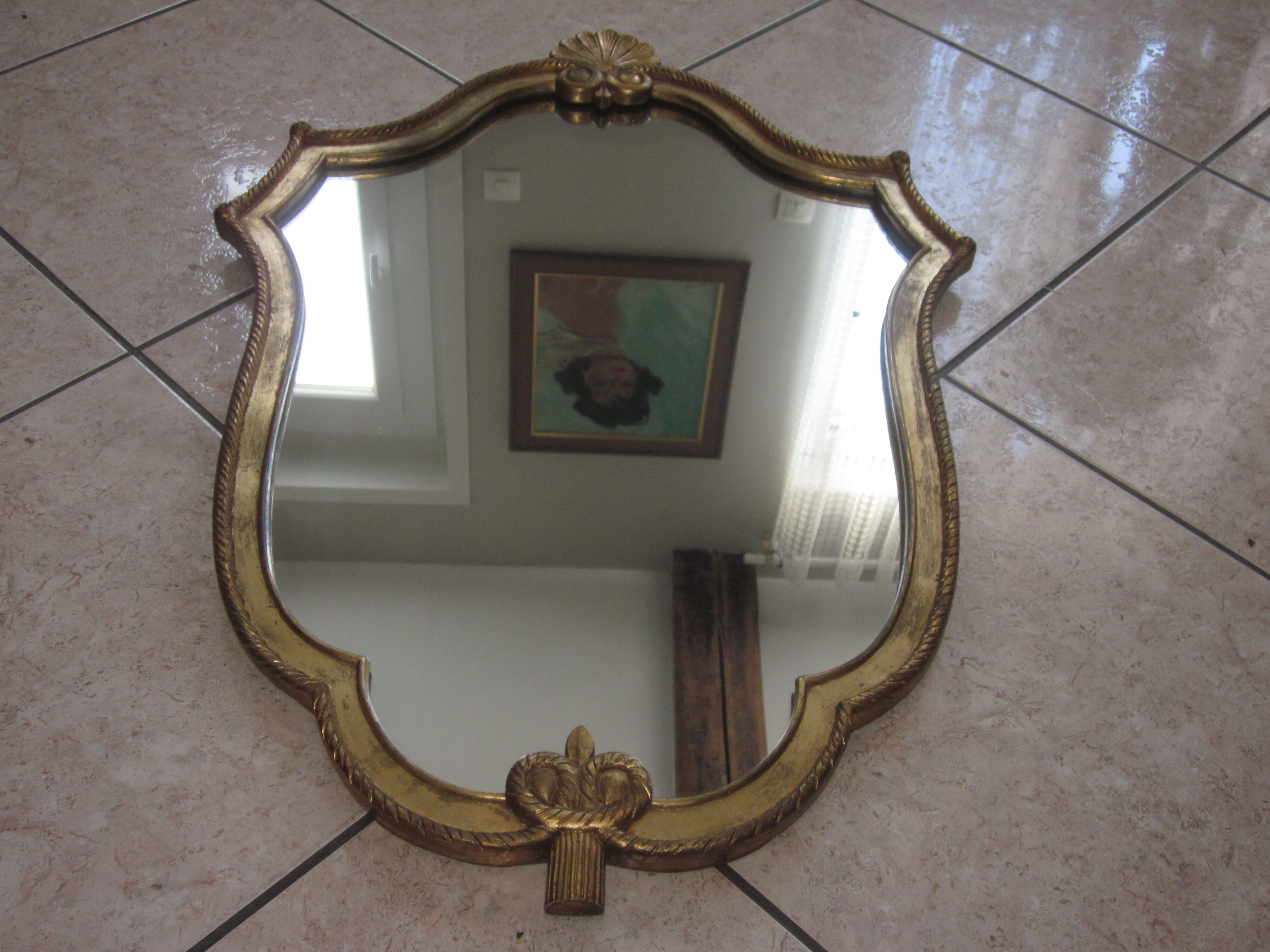 Gilded mirror - 85x55cm