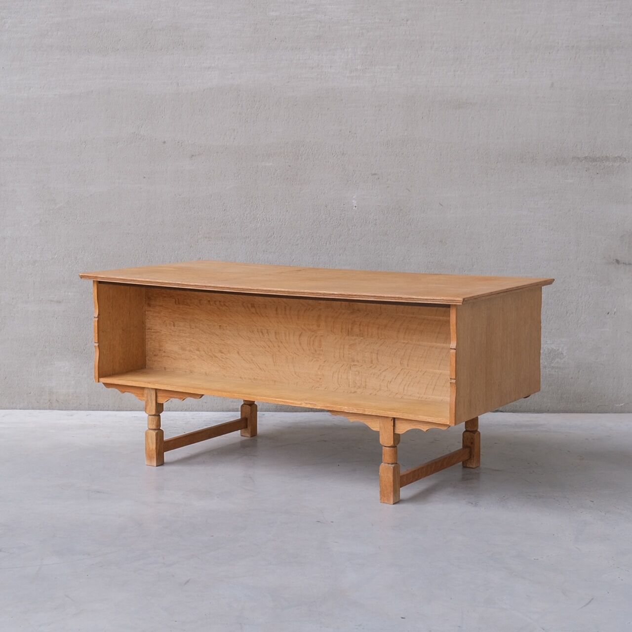 Oak danish mid-century desk