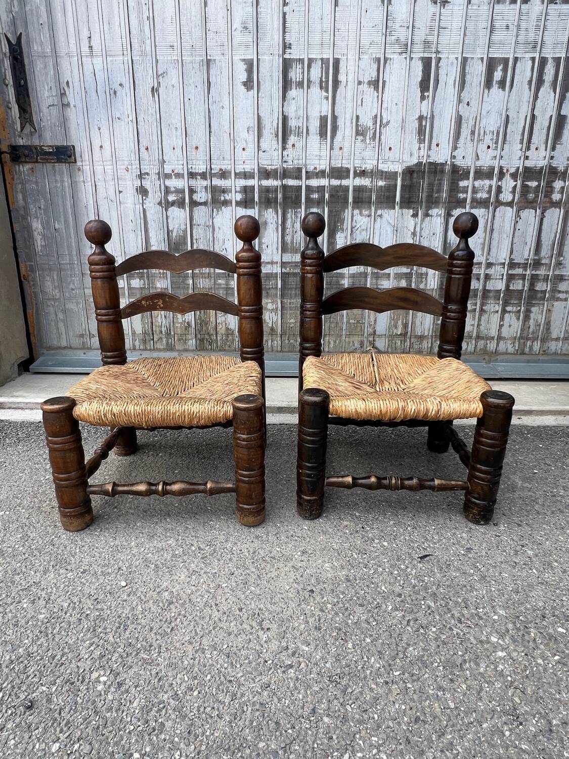 Pair of low chairs