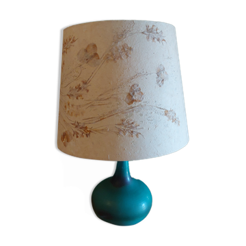 Ceramic lamp the Dieulefit caves, with its lampshade
