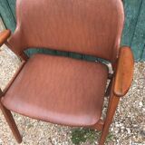 Vintage style brown armchair