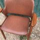 Vintage style brown armchair