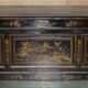 Chinese Bureau Chinoiserie 19th Century Napoleonic Leather