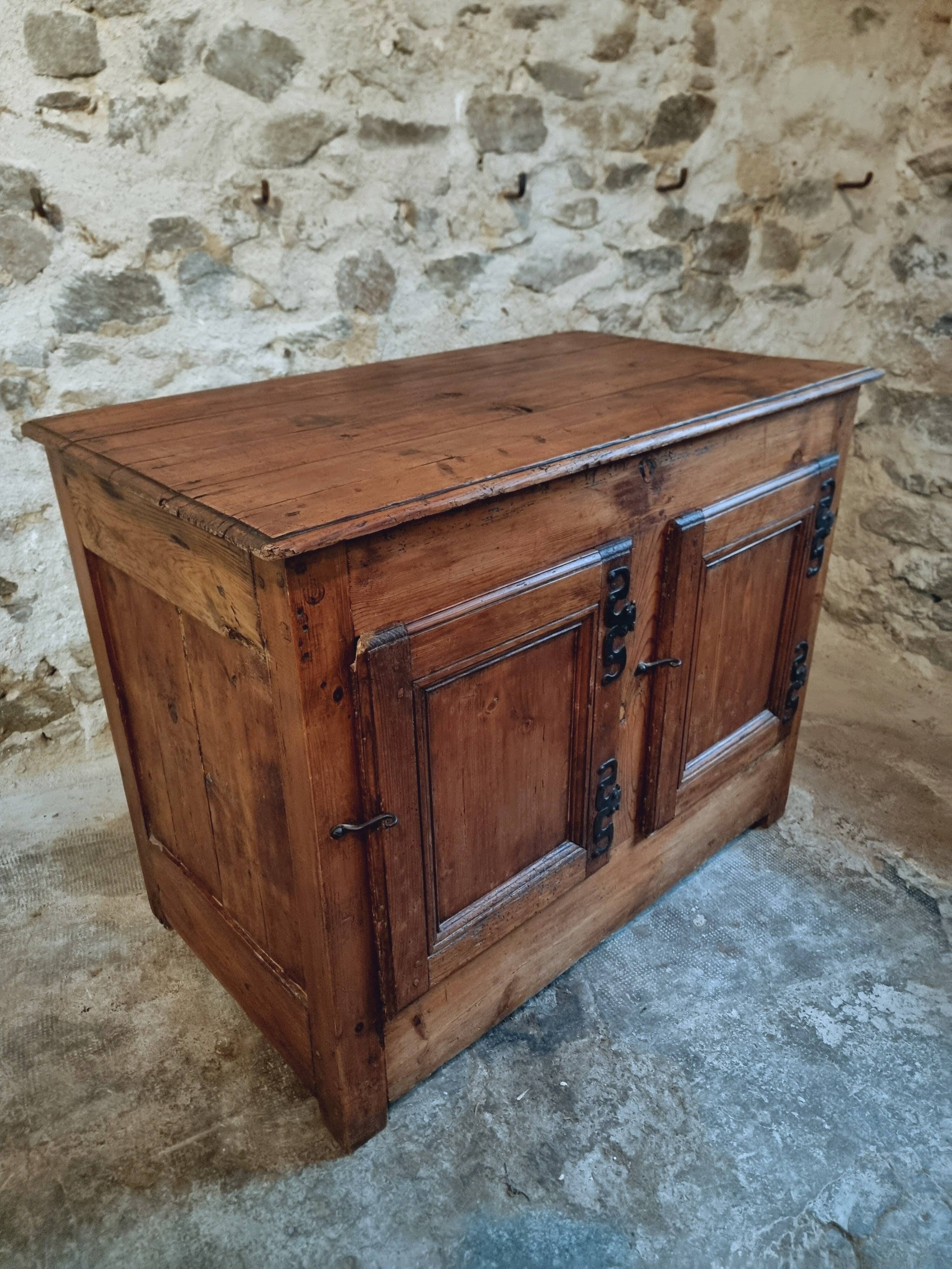 Antique Louis XVI sideboard – 18th century – Solid pine kitchen island – 1