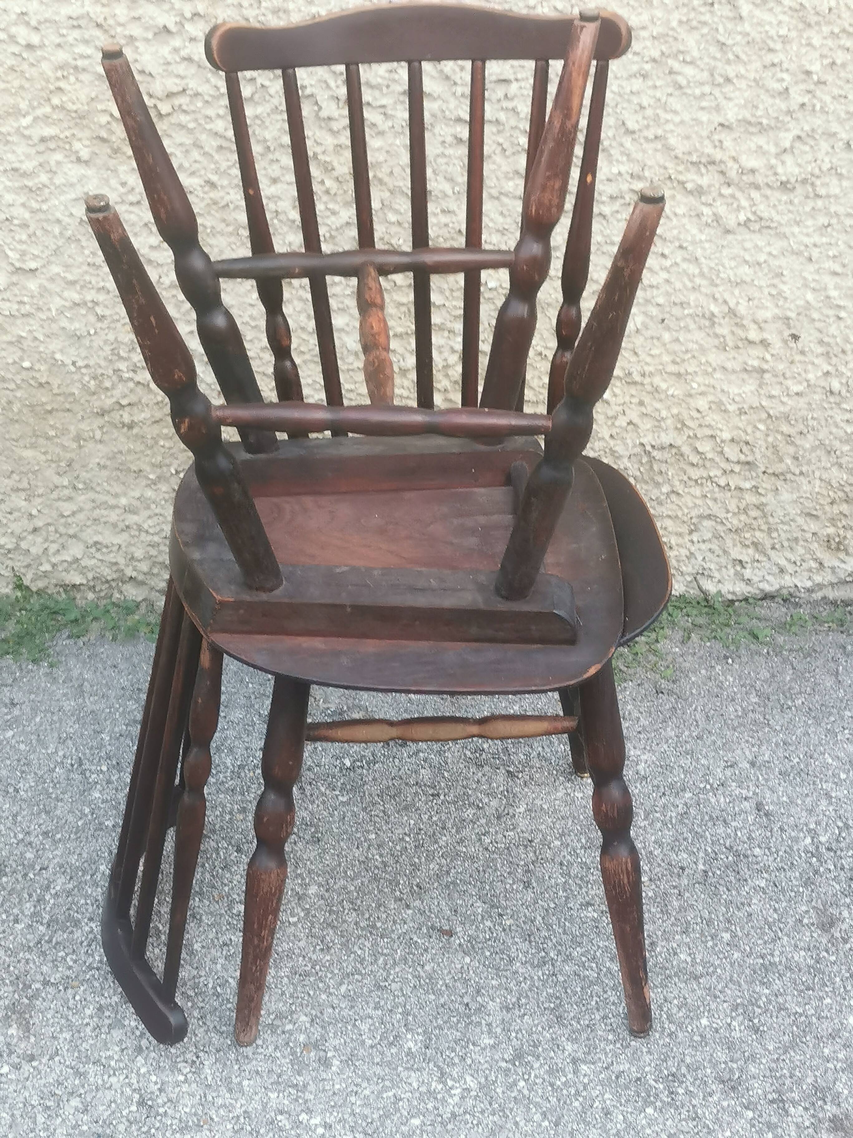Serie de 6 chaises baumann "modèle tacoma'