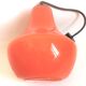 Opaline orange suspension Peill & Putzler 1970s Diameter 23.5 cm