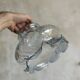Smoked Glass Tulip Pendant Light - Vintage