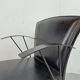 Vintage black leather dining chairs by Arrben, 1980s