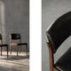 Set of 3 Vintage Mid-Century Danish Modern Rosewood & Black Leather Chairs