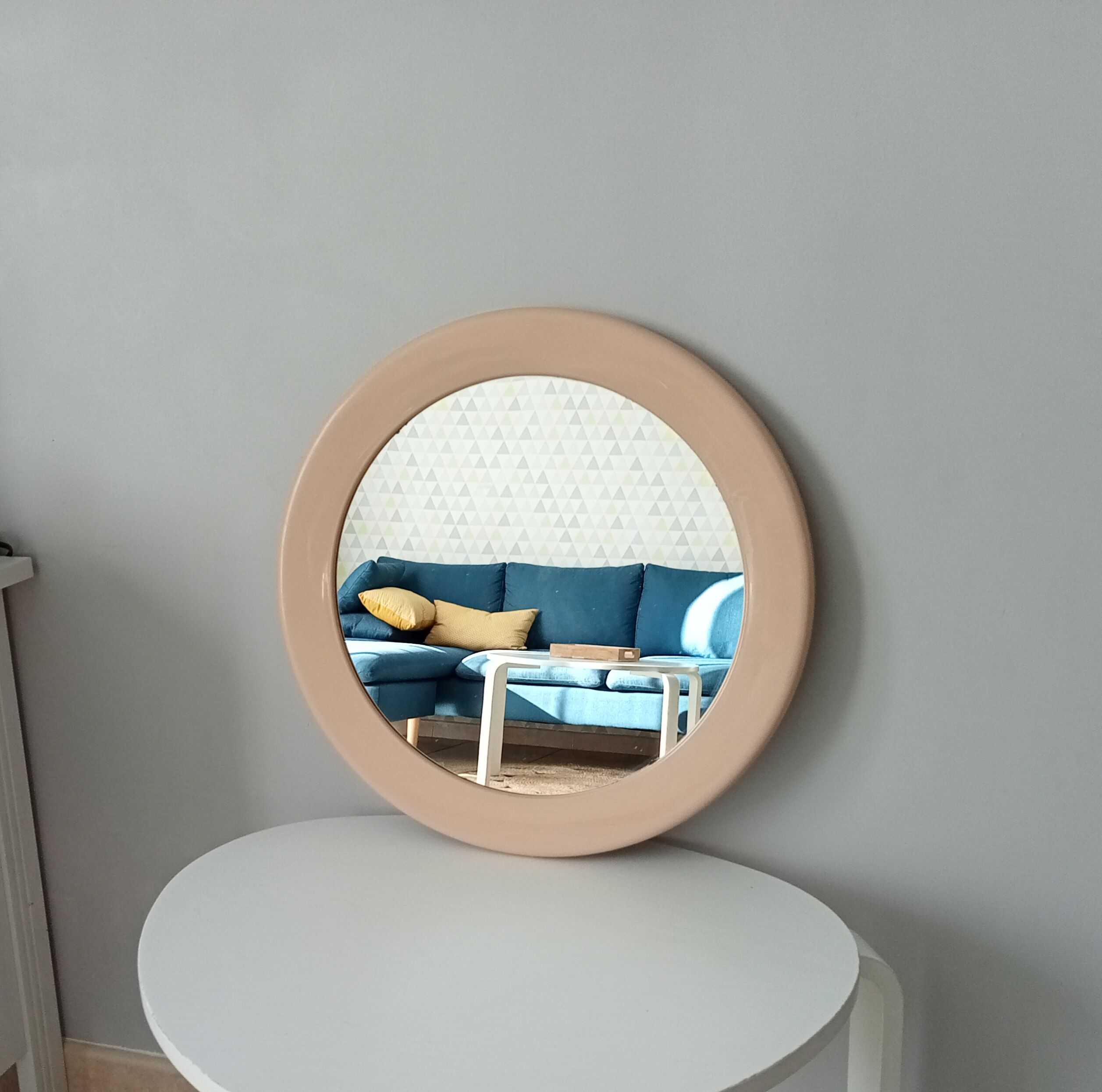 Vintage round mirror 45cm