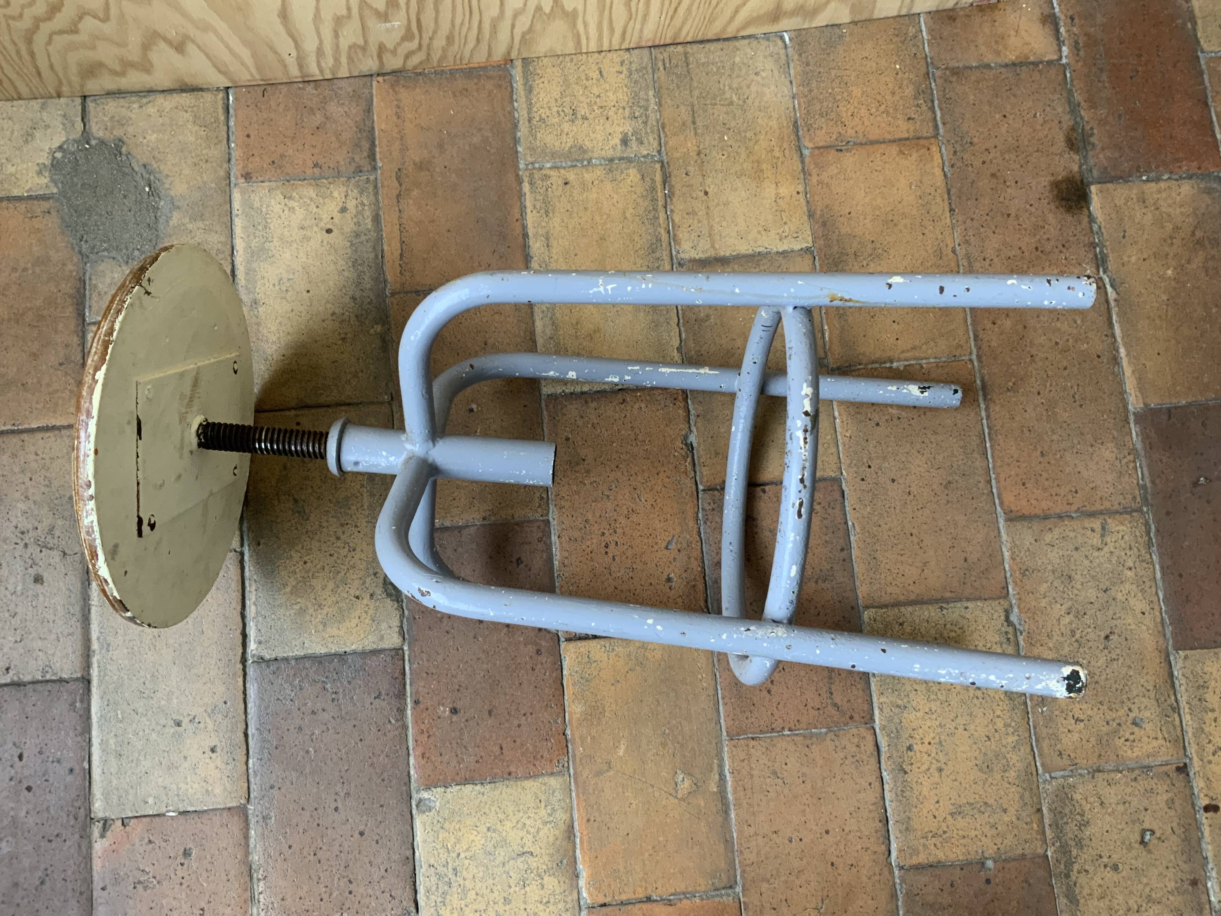 Adjustable industrial stool