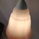 Mid-century white and pink glass suspension French vintage 1950