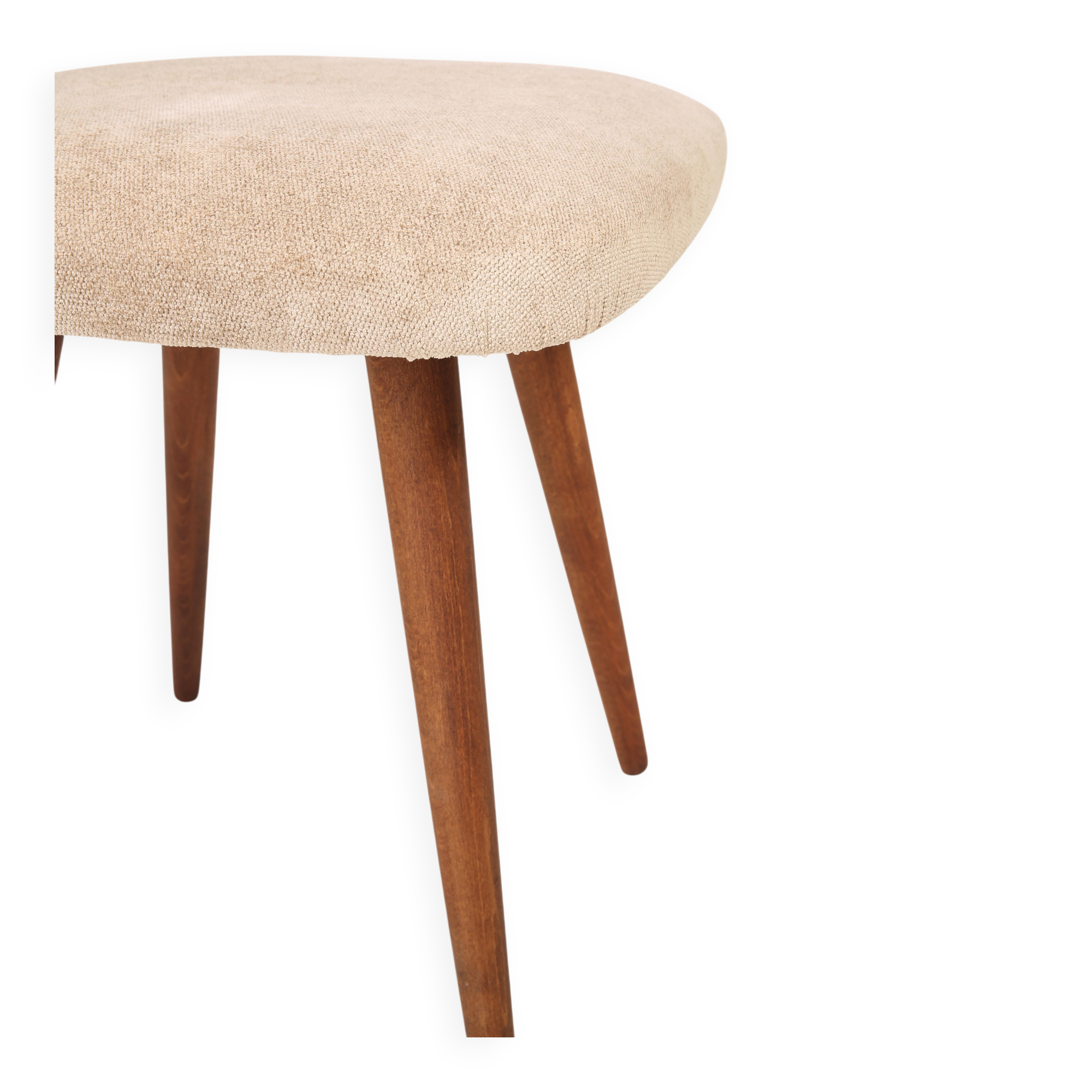 Beige Mid-Century Modern Stool, Europe, 1960s
