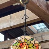 Tiffany-style glass pendant light