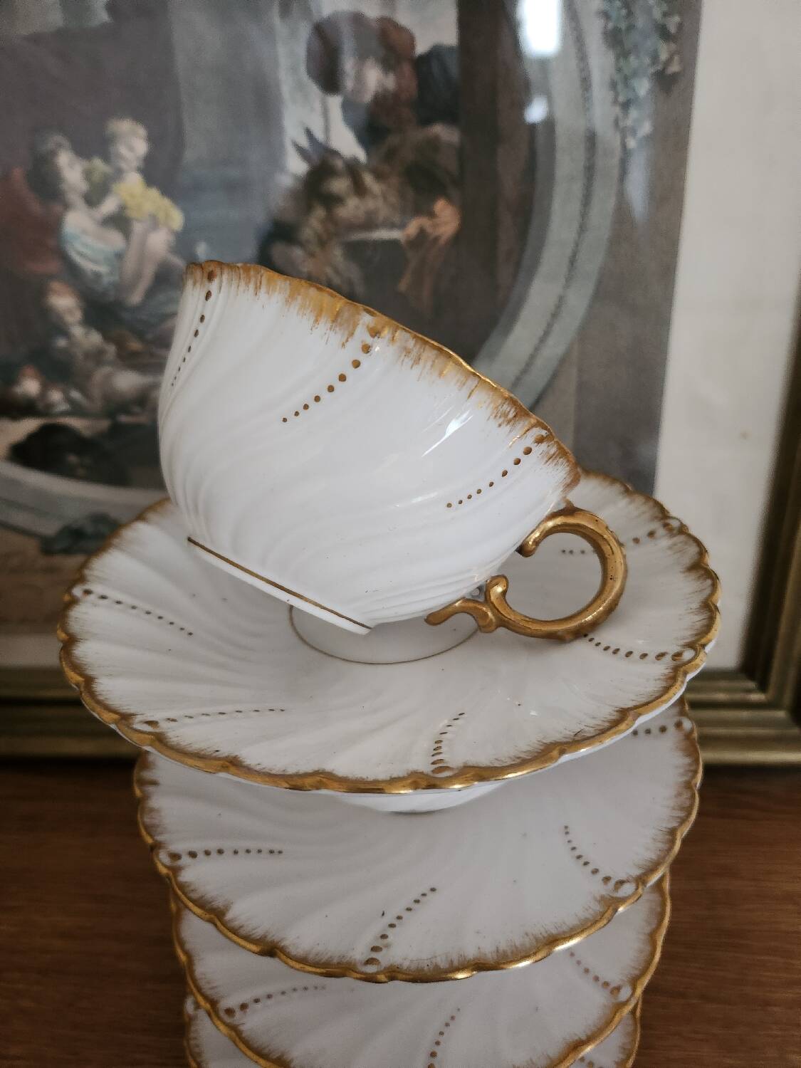 4 tasses à thé Sarreguemines