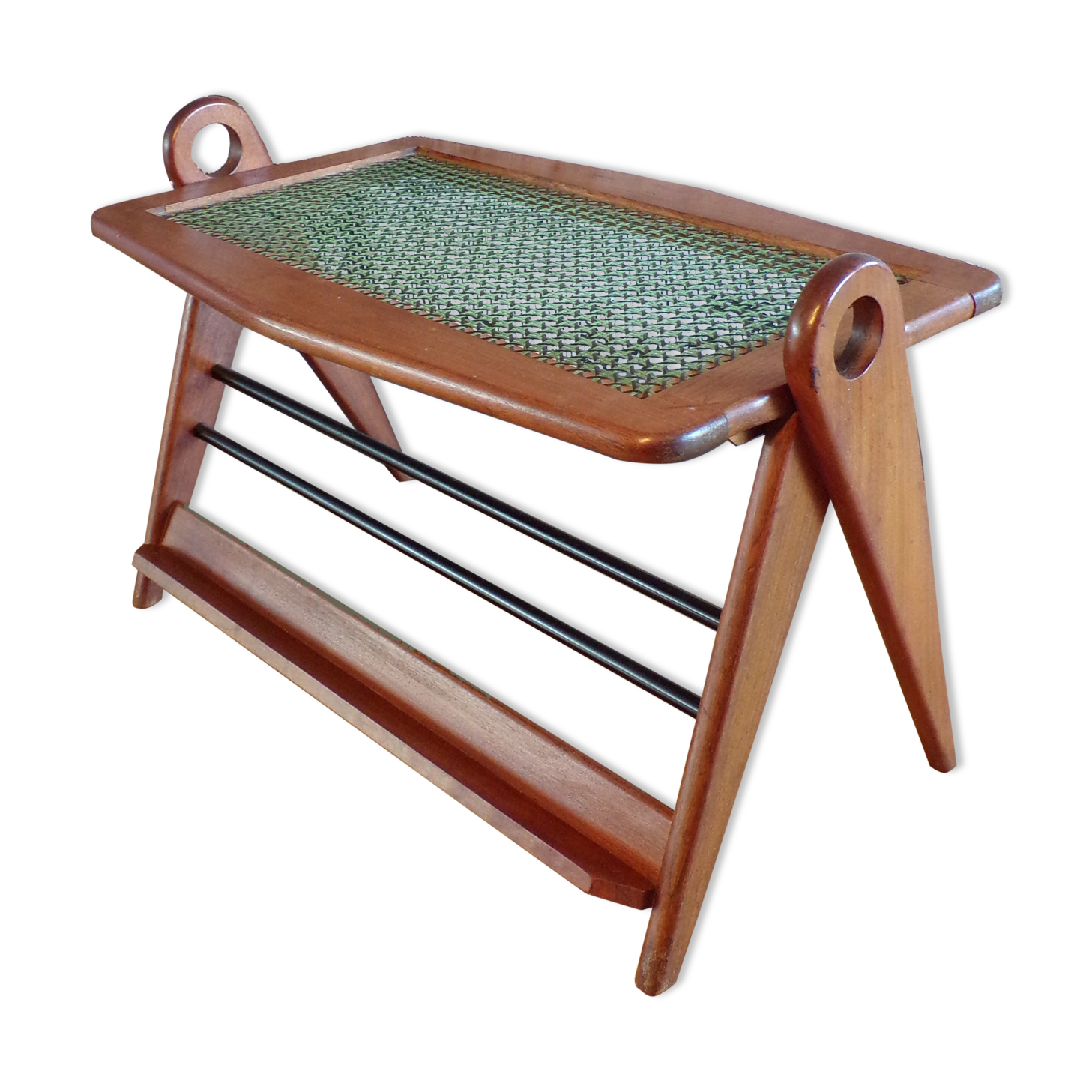 Scandinavian magazine coffee table in teak