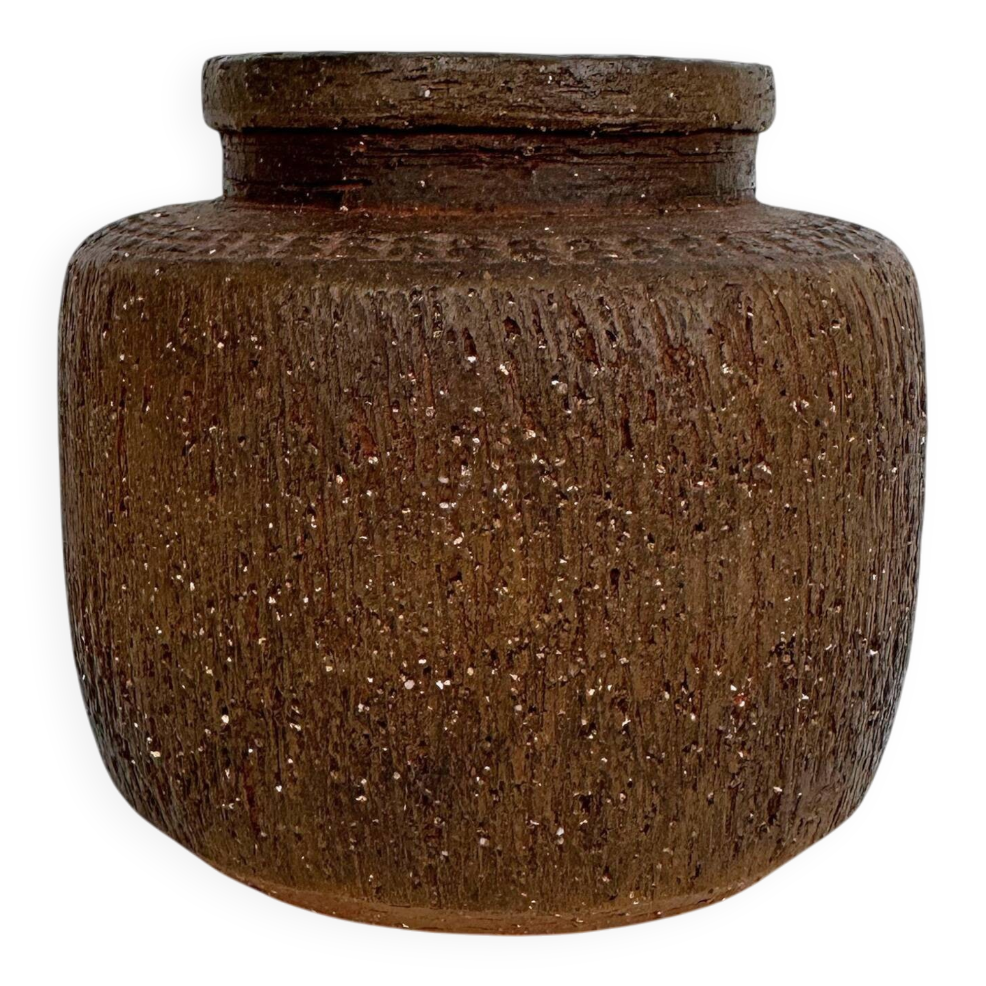 Sculptural stoneware vase by Harry Tusbo, Denmark, 1970s.