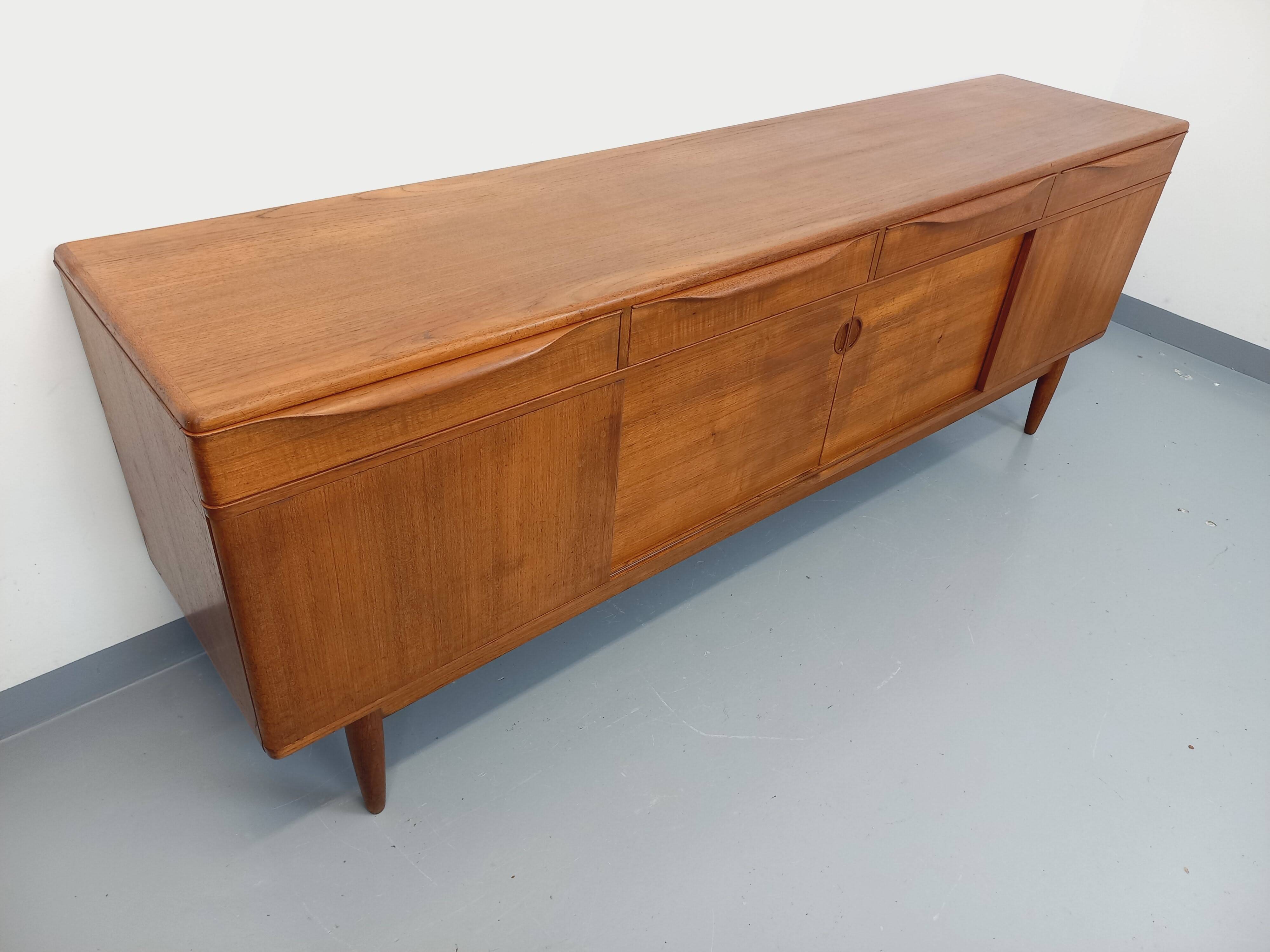 Vintage Scandinavian teak sideboard from the 60s, Johannes Andersen for Samcom