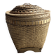Traditional woven Indonesian basket light H40 D37