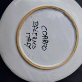Ceramic art plate signed CORRAO