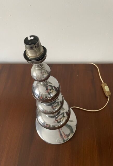 Chrome metal lamp 1960