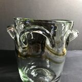 Signed glass ice bucket