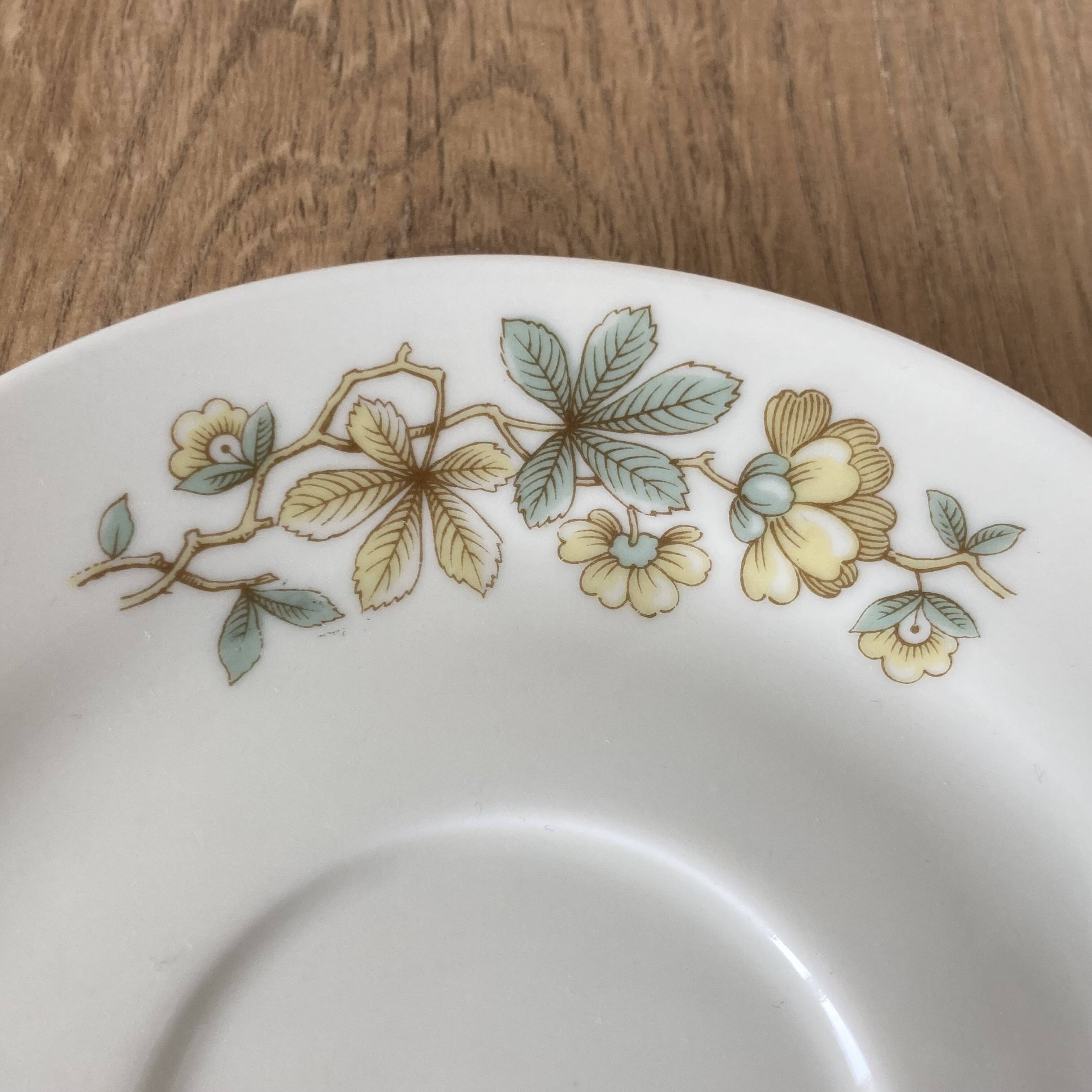 Set of six porcelain cups and saucers decorated by Richard Ginori