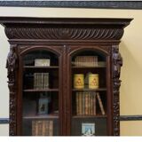 Imposing antique Neo-Renaissance bookcase