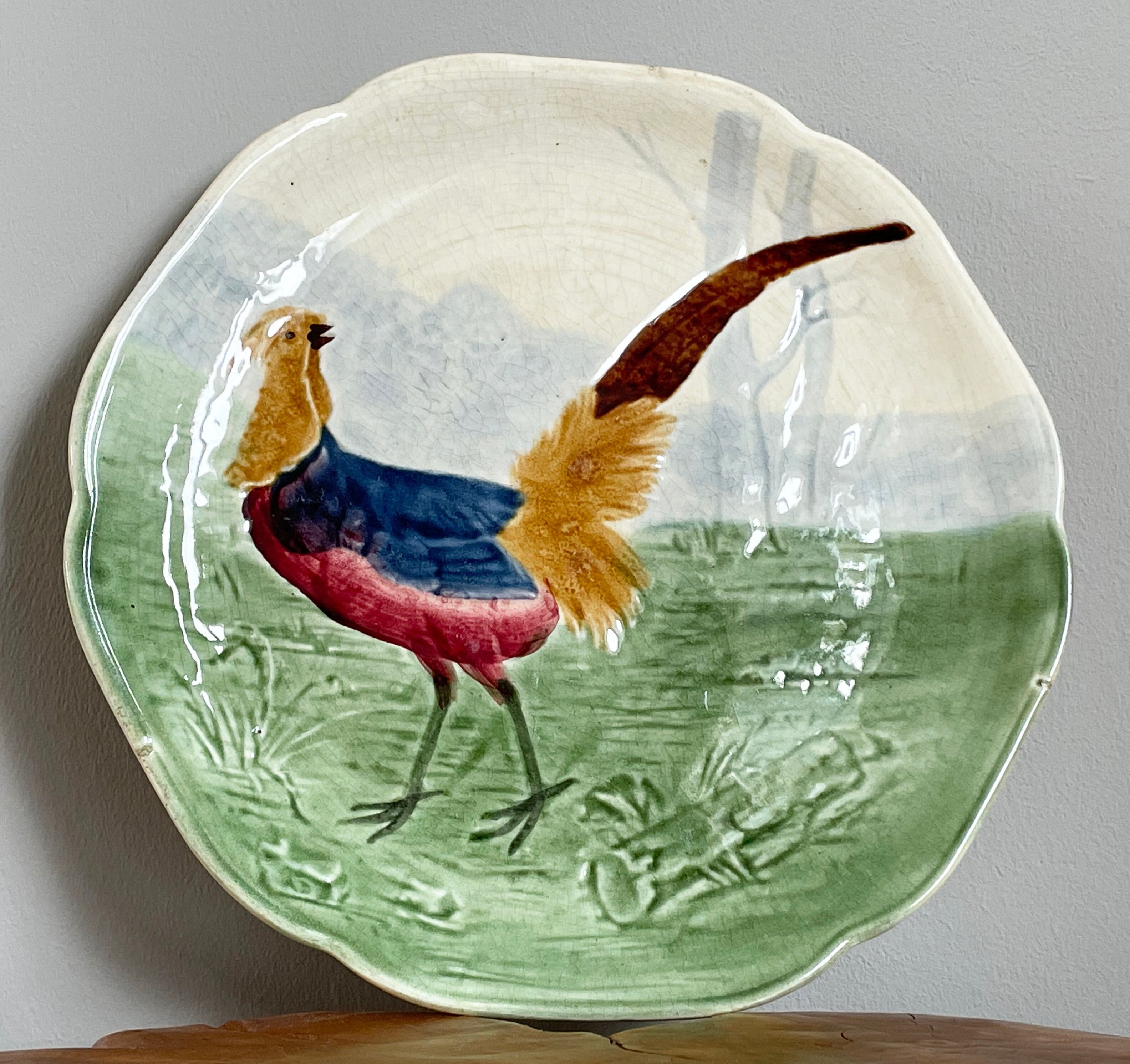 Assiette Choisy Le Roi Majolique du 19ème siècle