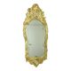 Large Swedish Mirror Gold Leaf Gilded Classic Rococo Style 119cm