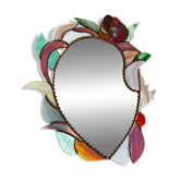 Art Deco stained glass mirror