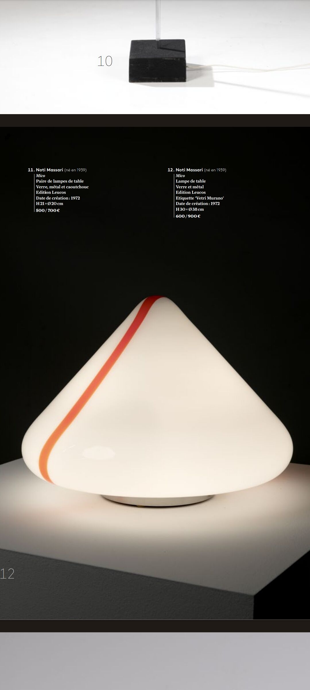 Miko 41 table lamp by Renato Toso for Leucos 1972