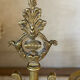 Pair of gilded bronze candlesticks in the Napoleon III style.