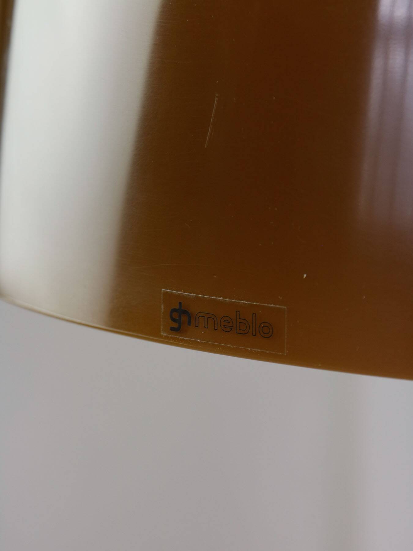 Space Age Brown Pendant Lamp from Guzzini, 1960s