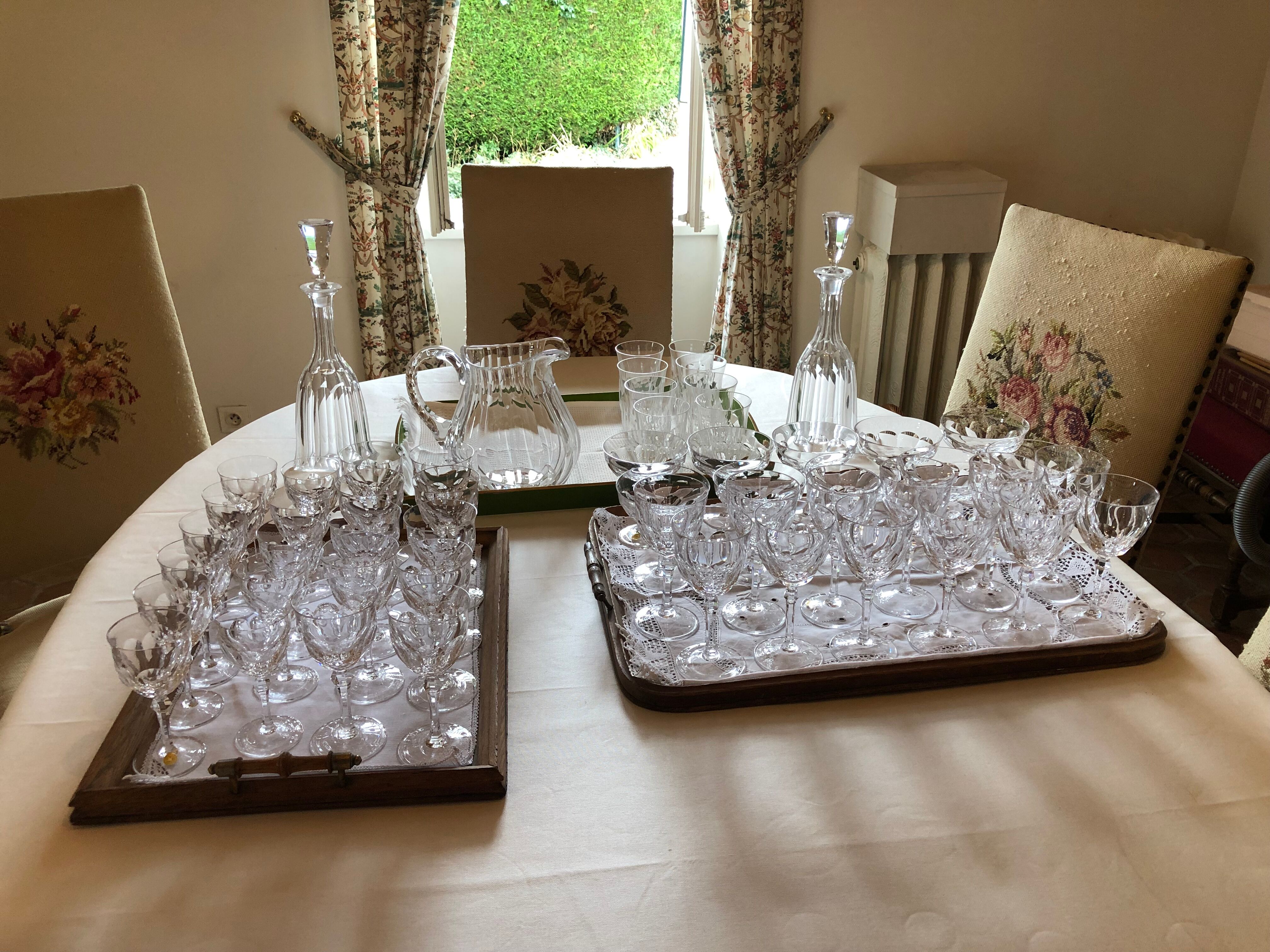 Service of crystal glasses from Wien brand Josephinehütte