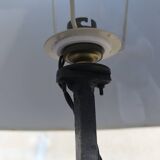 Brutalist wrought iron floor lamp
