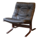 Fauteuil Siesta, Ingmar Relling, cuir anthracite